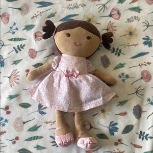 Just one you Carter’s baby doll rattle plush toy Pink Dress